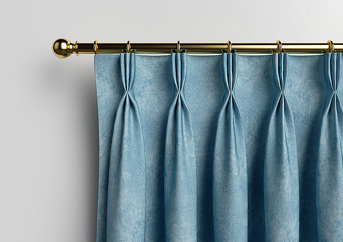 Florence Faux Suede, Cloud Blue - Made to Measure Curtains - Image 11